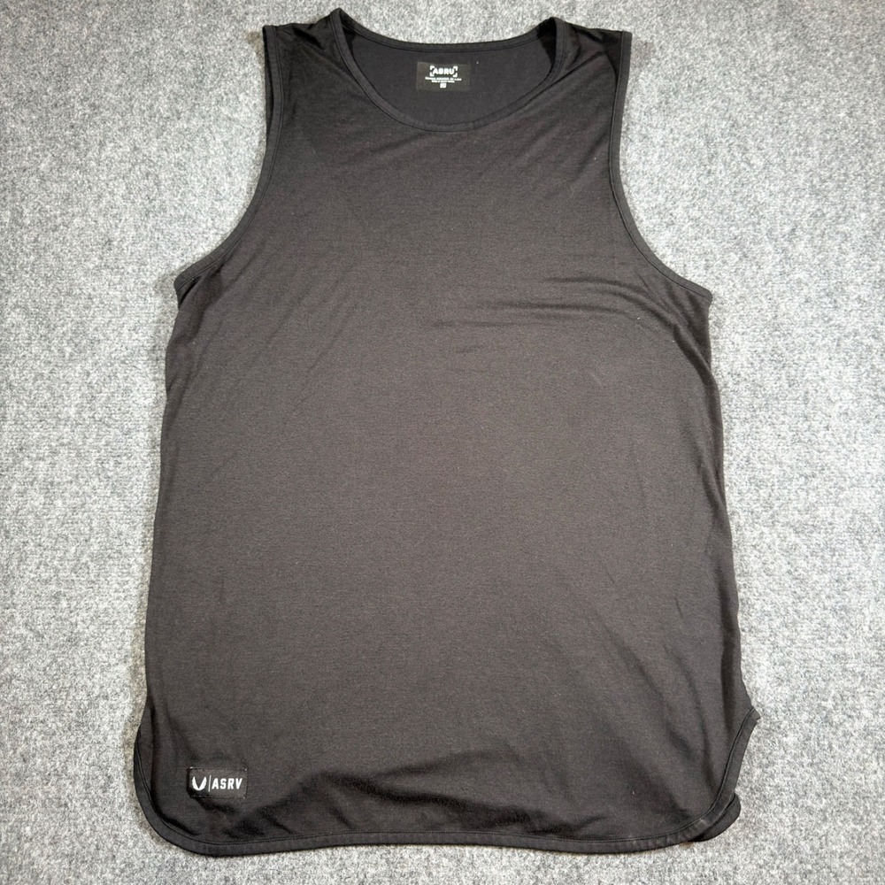 ASRV Technical Sportswear Tank Top Mens XL Black Lightweight Gym Training